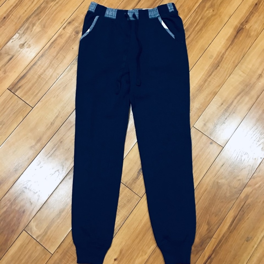sweatpants joggers sweats lounge pants navy blue like new XS